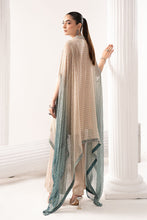 Load image into Gallery viewer, 3 Piece Embroidered Chiffon Kaftan Suit - Green