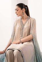 Load image into Gallery viewer, 3 Piece Embroidered Chiffon Kaftan Suit - Green