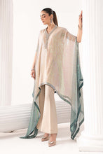 Load image into Gallery viewer, 3 Piece Embroidered Chiffon Kaftan Suit - Green
