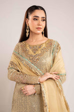 Load image into Gallery viewer, 3 Piece Apple Green Embroidered Chiffon Suit