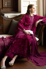 Load image into Gallery viewer, Maria.B 3 Piece Embroidered Raw Silk Suit – Maroon