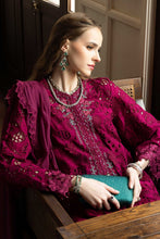 Load image into Gallery viewer, Maria.B 3 Piece Embroidered Raw Silk Suit – Maroon
