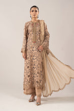 Load image into Gallery viewer, 3 Piece Schiffli Embroidered Raw Silk Suit – Beige