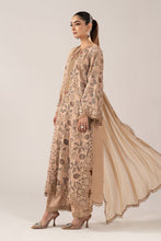 Load image into Gallery viewer, 3 Piece Schiffli Embroidered Raw Silk Suit – Beige