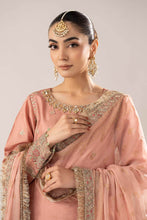 Load image into Gallery viewer, Embroidered Raw Silk Gharara Suit in Pink