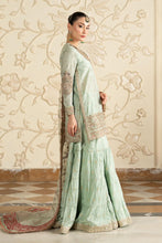 Load image into Gallery viewer, Cotton Lurex Gharara 3 Piece Suit - Sea Green