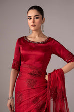 Load image into Gallery viewer, Maria.B Embroidered Chiffon Saree – Red
