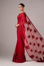 Load image into Gallery viewer, Maria.B Embroidered Chiffon Saree – Red