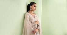 Load image into Gallery viewer, 3 Piece Embroidered Raw Silk Sharara Suit - Beige