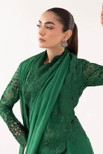 Load image into Gallery viewer, Embroidered Chiffon Saree with Blouse and Petticoat - Green
