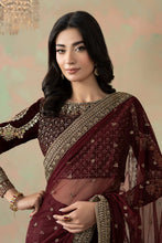 Load image into Gallery viewer, Maroon Embroidered Net Saree