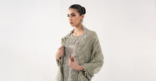Load image into Gallery viewer, Embroidered Organza Suit for Women – Sea Green
