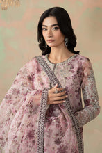 Load image into Gallery viewer, Lilac Purple Organza 3 Piece Embroidered Suit