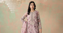Load image into Gallery viewer, Lilac Purple Organza 3 Piece Embroidered Suit