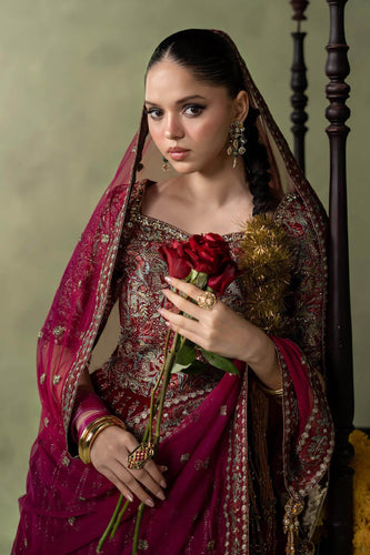 Pink Velvet Embroidered Lehenga Suit – 3 Piece