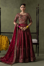Load image into Gallery viewer, Pink Velvet Embroidered Lehenga Suit – 3 Piece