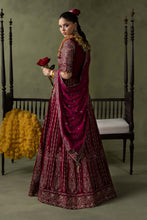 Load image into Gallery viewer, Pink Velvet Embroidered Lehenga Suit – 3 Piece