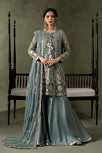 Load image into Gallery viewer, Sea Green Embroidered Net Suit – 3 Piece