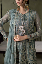 Load image into Gallery viewer, Sea Green Embroidered Net Suit – 3 Piece