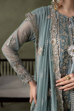 Load image into Gallery viewer, Sea Green Embroidered Net Suit – 3 Piece