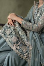 Load image into Gallery viewer, Sea Green Embroidered Net Suit – 3 Piece