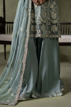 Load image into Gallery viewer, Sea Green Embroidered Net Suit – 3 Piece