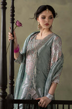 Load image into Gallery viewer, Light Blue Zari Tissue Embroidered Suit – 3 Piece