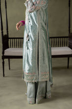 Load image into Gallery viewer, Light Blue Zari Tissue Embroidered Suit – 3 Piece