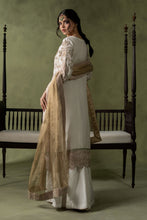 Load image into Gallery viewer, Off-White Raw Silk 3 Piece Embroidered Suit