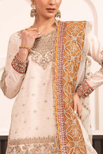 Load image into Gallery viewer, Cotton Lurex 3 Piece Embroidered Suit - Off White