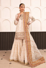 Load image into Gallery viewer, Cotton Lurex 3 Piece Embroidered Suit - Off White