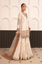Load image into Gallery viewer, Cotton Lurex 3 Piece Embroidered Suit - Off White