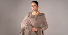 Load image into Gallery viewer, Embroidered Chiffon Saree with Blouse and Petticoat – Grey