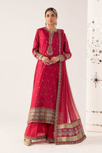 Load image into Gallery viewer, 3 Piece Embroidered Raw Silk Suit for Women – Pink