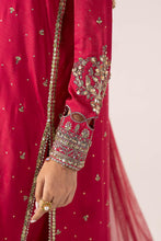 Load image into Gallery viewer, 3 Piece Embroidered Raw Silk Suit for Women – Pink
