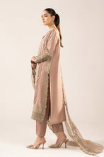 Load image into Gallery viewer, 3 Piece Embroidered Raw Silk Suit for Women – Coffee Brown