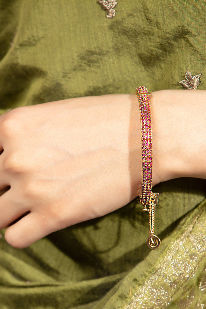 Royal Ruby Heritage Cuff - Red Bangle