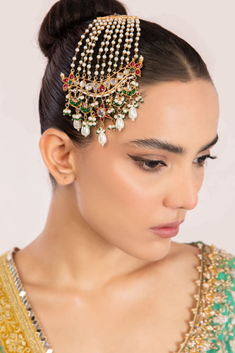 Kundan Pearl Drop Jhoomar - Multi Jewelry