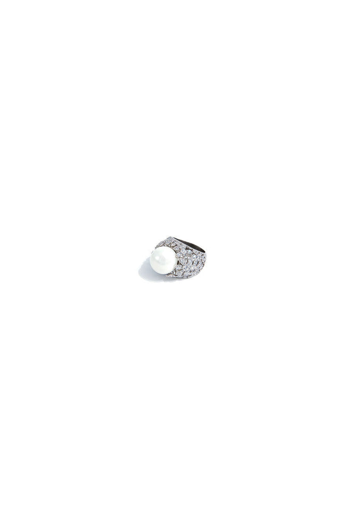 Pearl Crown - White Ring