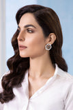 Cultured Pearl Halo Border - White Studs