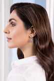 Signature Logo Hoop Design - White Studs
