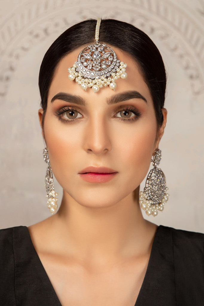 Chand Moon White Zircon - White Jewelry
