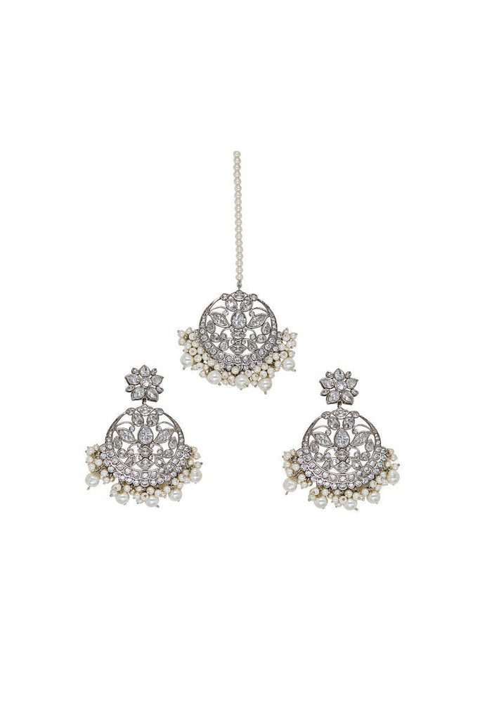 Chand Moon White Zircon - White Jewelry
