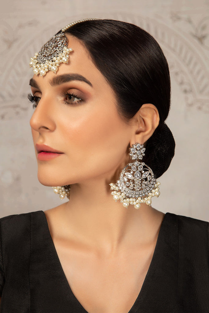 Chand Moon White Zircon - White Jewelry